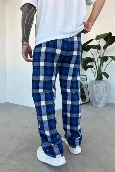 Lacivert Çizgili Unisex Relaxed Pijama