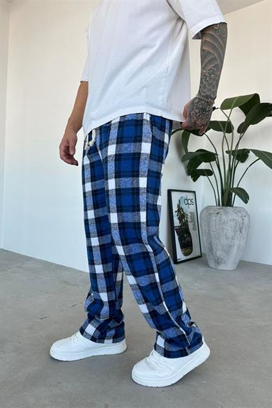 Lacivert Çizgili Unisex Relaxed Pijama