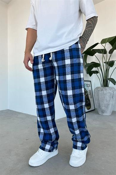 Lacivert Çizgili Unisex Relaxed Pijama
