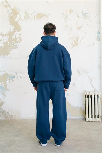 Lacivert Cozy Basic Oversize Sweatshirt