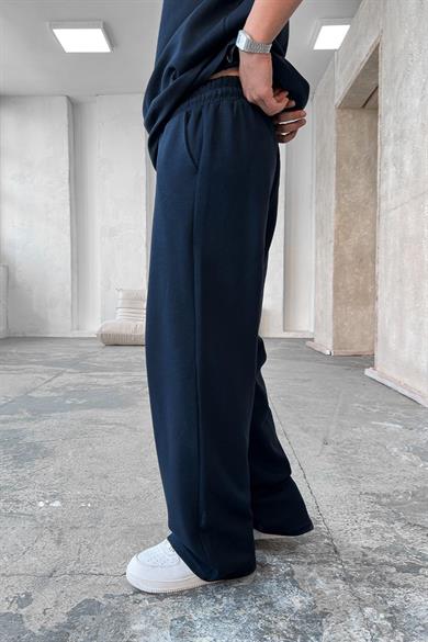 Lacivert Cozy Premium Basic Baggy Eşofman