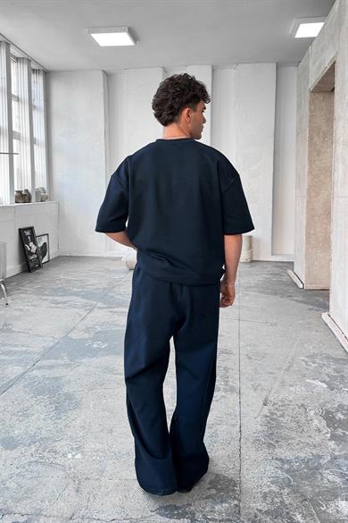 Lacivert Cozy Premium Basic Baggy Eşofman