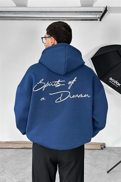 Lacivert Dreamer Spirits Oversize Sweatshirt