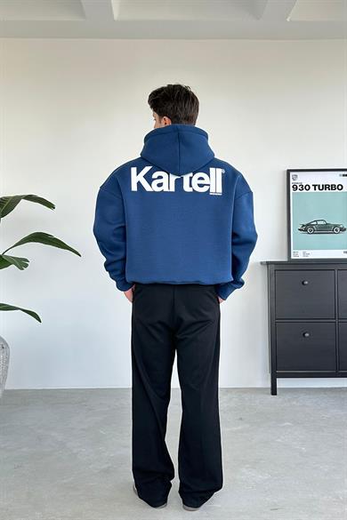 Lacivert Kartell Oversize Sweatshirt
