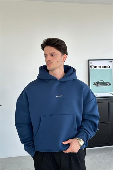 Lacivert Kartell Oversize Sweatshirt