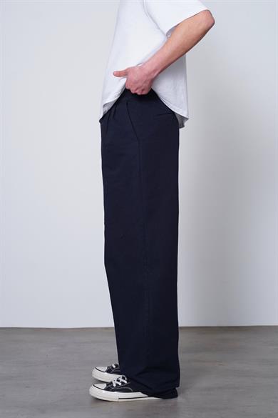 Lacivert Pile Detay 005 GO Gabardin Pantolon