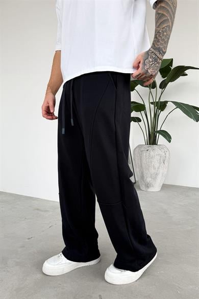Lacivert Premium Patch Detay Baggy Eşofman
