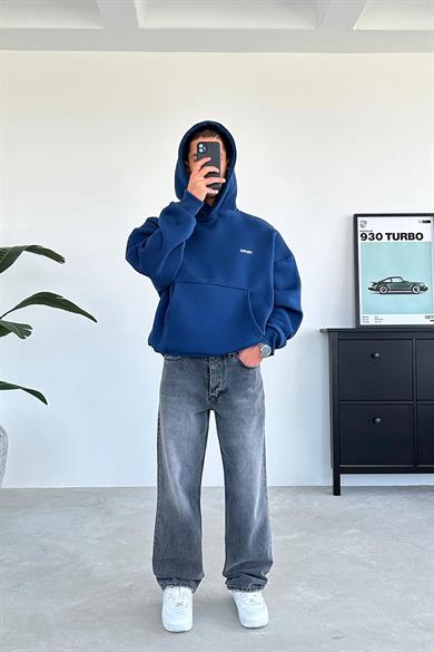 Lacivert Research Oversize Sweatshirt