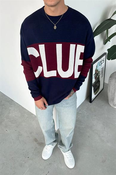Lacivert Studios Club Oversize Triko Kazak