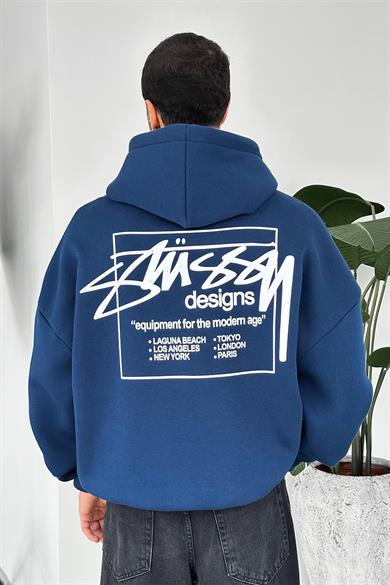 Lacivert Stüss Designs Oversize Sweatshirt