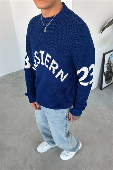 Lacivert West 23 Oversize Kazak