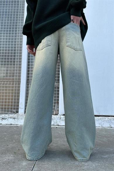 Mavi Açık Mavi Çift Renk 1E GD Baggy Pantolon