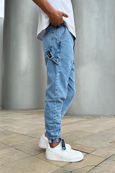 Mavi Dokulu  Paçası Lastikli A4 DL Boyfriend Pantolon
