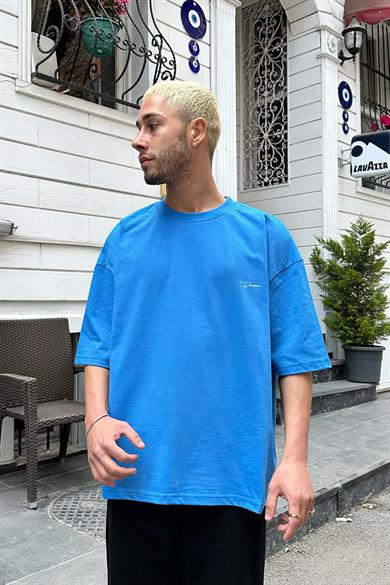 Mavi Dreamer OUTPLENTY PREMİUM Oversize Tişört
