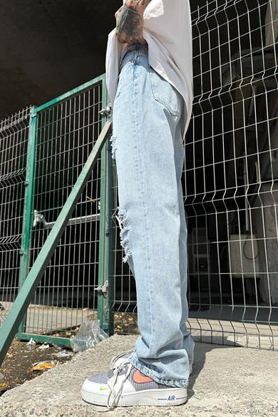 Mavi Full Yırtık GD 33 Baggy Pantolon
