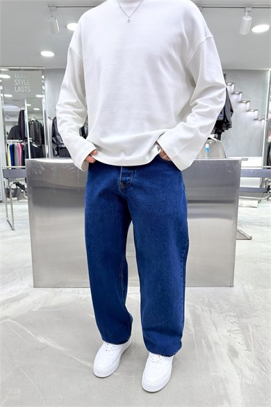 Mavi Heritage Nakışlı Baggy Pantolon