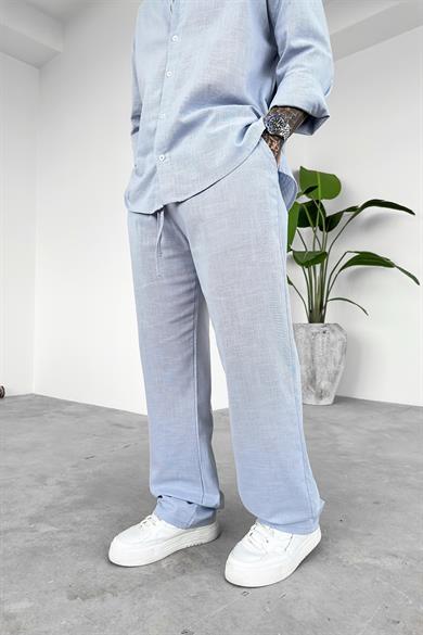 Mavi Premium Keten Basic Baggy Pantolon