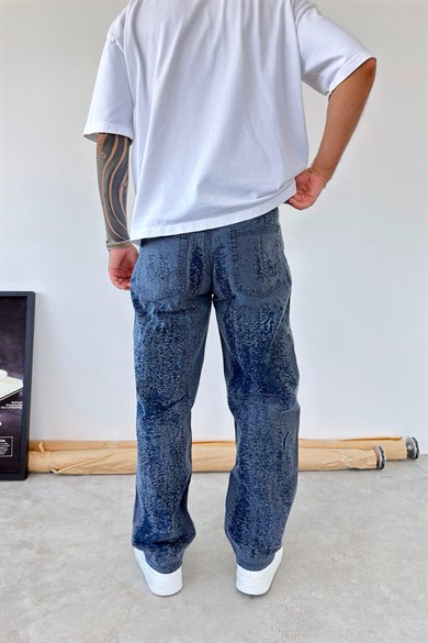 Mavi Premium Tasarım Baggy Pantolon