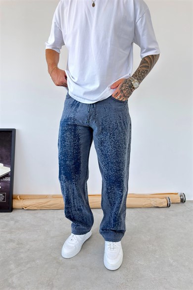 Mavi Premium Tasarım Baggy Pantolon