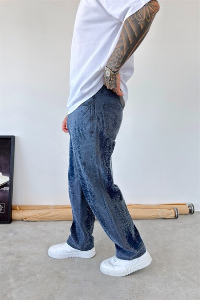 Mavi Premium Tasarım Baggy Pantolon