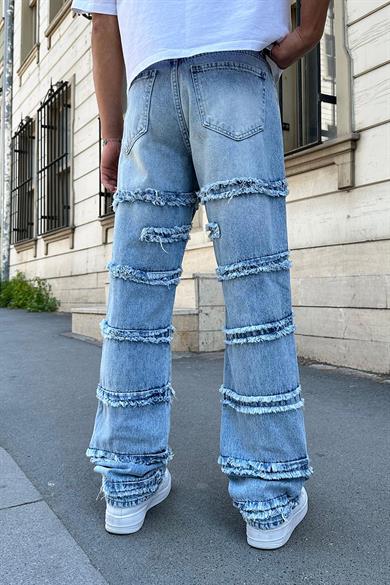 Mavi Püsküllü Tasarım 5Z GD Baggy Pantolon