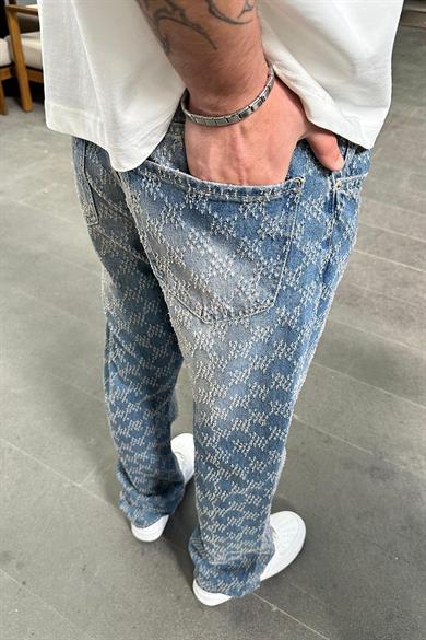 Mavi Soft Degrade  Full Desenli M4 GD Baggy Pantolon