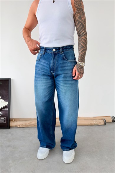 Mavi Soft Degrade Süper Baggy Fit Pantolon