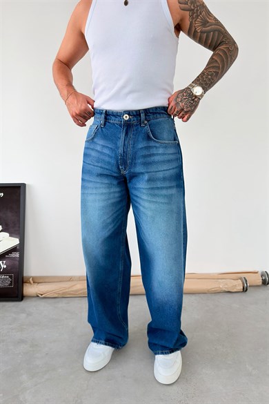 Mavi Soft Degrade Süper Baggy Fit Pantolon