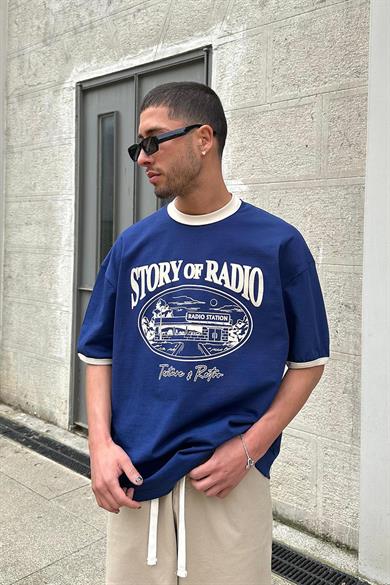 Mavi Story Radio PM Oversize Tişört