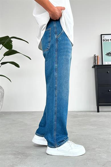 Mavi Yan Cepli Basic Baggy Pantolon