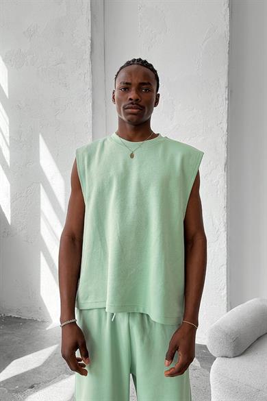 Mint Yeşili Cozy Premium Basic Atlet