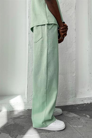 Mint Yeşili Cozy Premium Basic Baggy Eşofman