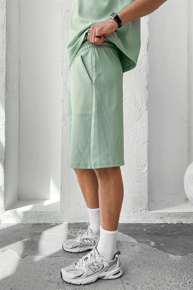 Mint Yeşili Cozy Premium Basic Şort