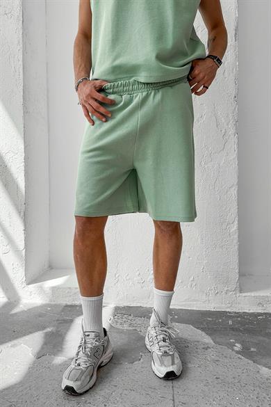 Mint Yeşili Cozy Premium Basic Şort