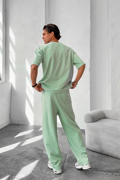 Mint Yeşili Cozy Premium Oversize Tişört
