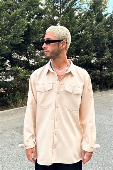 Nude Mn Rahat Kalıp Gömlek