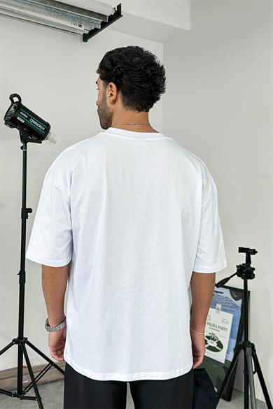 Optik Beyaz Cozy Basic Soft Oversize Tişört