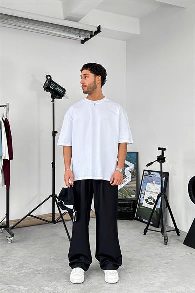 Optik Beyaz Cozy Basic Soft Oversize Tişört