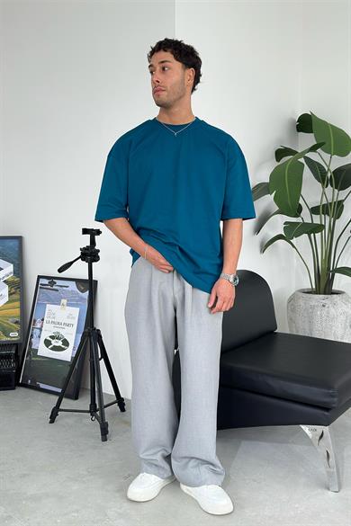 Petrol Cozy Basic Soft Oversize Tişört