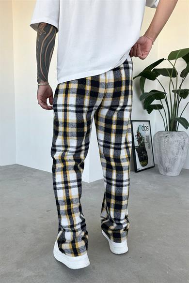 Sarı Çizgili Unisex Relaxed Pijama