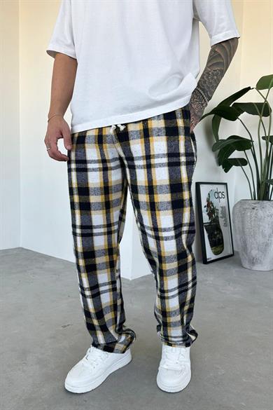 Sarı Çizgili Unisex Relaxed Pijama