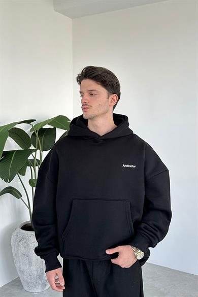 Siyah Art Director Oversize Sweatshirt