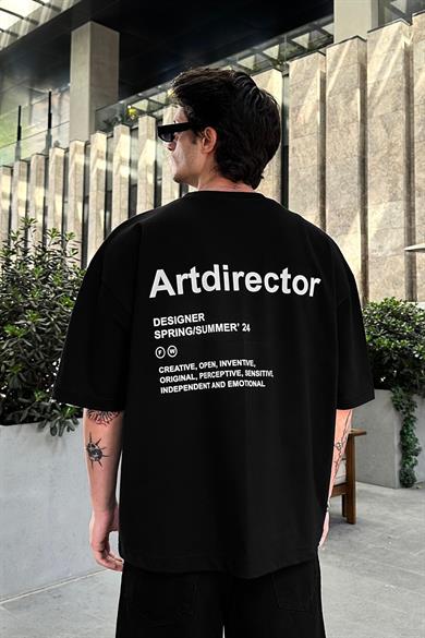 Siyah Artdirector OUTPLENTY PREMİUM Oversize Tişört