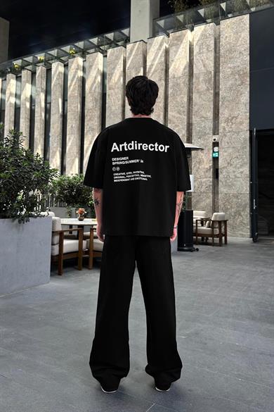 Siyah Artdirector OUTPLENTY PREMİUM Oversize Tişört