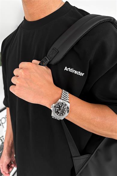 Siyah Artdirector OUTPLENTY PREMİUM Oversize Tişört