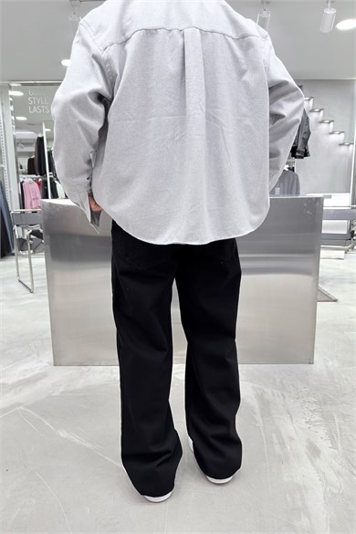 Siyah Basic Baggy Pantolon
