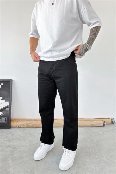 Siyah Basic Baggy Pantolon