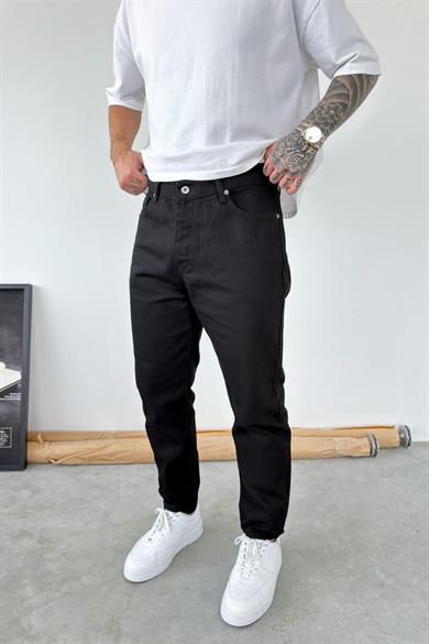 Siyah Basic Boyfriend Pantolon