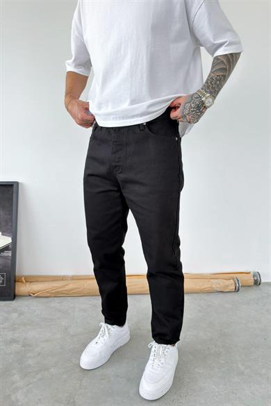 Siyah Basic Boyfriend Pantolon