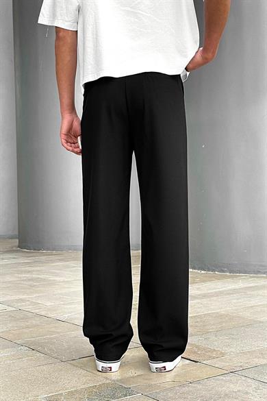 Siyah Basic Kumaş A9 DL Baggy Pantolon
